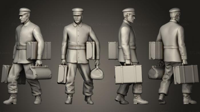Figurines of people (staff passengers10, STKH_0188) 3D models for cnc